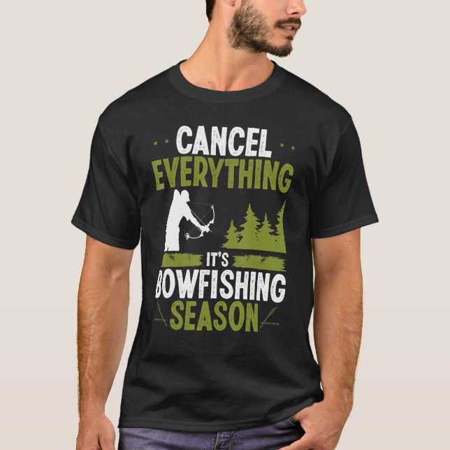 Camiseta Navio de pesca de boliche - Arco de caça (Frente)