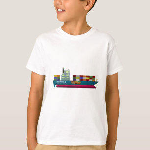 Camiseta Navio de recipiente