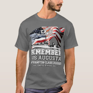 Camiseta Navio de Sinalização de Operação Torch USS AUGUSTA