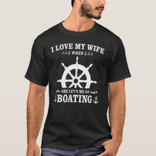 Camiseta Navio desportivo de barco à vela, barco a motor, c