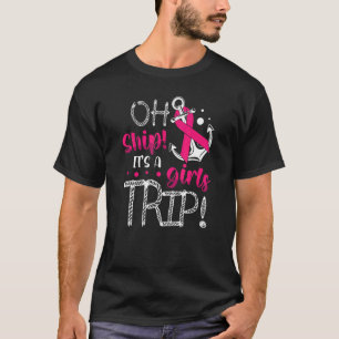 Camiseta Navio É Viagem De Meninas Para Cruzeiros