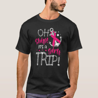 Camiseta Navio É Viagem De Meninas Para Cruzeiros