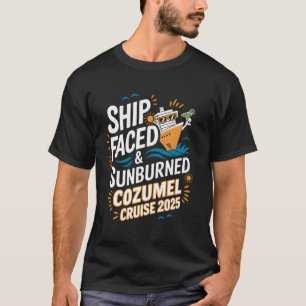 Camiseta Navio Enfrentou Cozumel Bronzeado Cruzeiro 2025