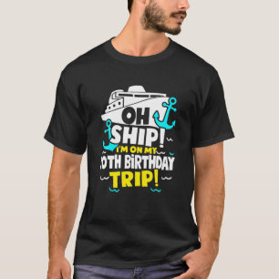 Camiseta Navio, estou na minha 70 de Aniversário da Década 