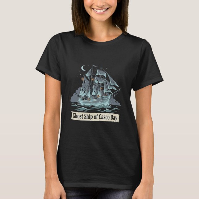 Camiseta Navio Fantasma da Baía de Casco (Frente)