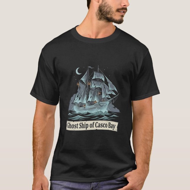 Camiseta Navio Fantasma da Baía de Casco (Frente)
