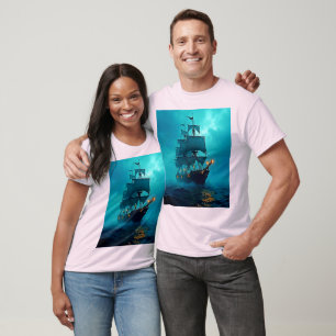 Camiseta Navio Fantasma na Design do Stormy Seas