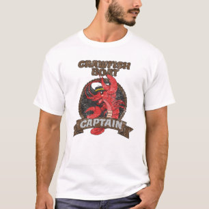 Camiseta Navio-lagosta Capitão Funny Cajun Sul Seafoo