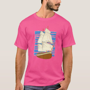 Camiseta Navio Navegador Náutico Capitão Navio Navegante Ba
