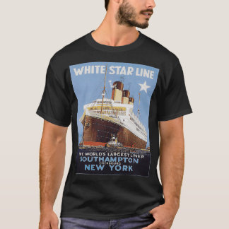 Camiseta Navio navio a vapor Vintage Ocean Liner Retro Nave