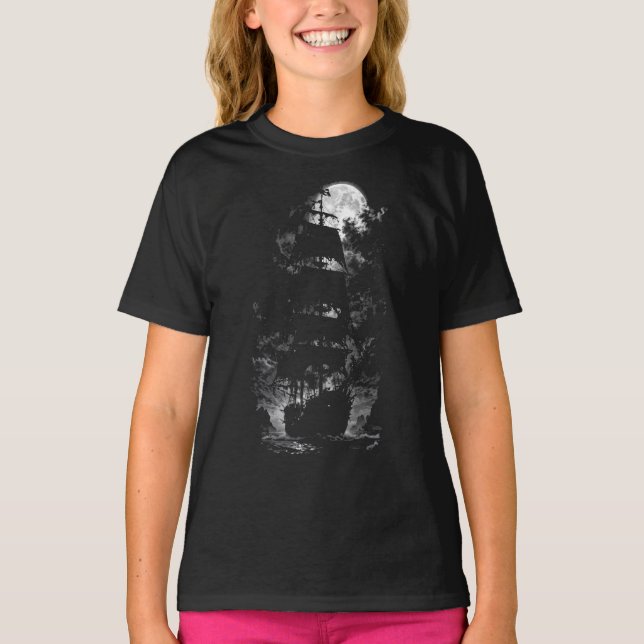 Camiseta Navio Noturno (Frente)