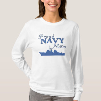 Camiseta Navio orgulhoso da mamã do marinho
