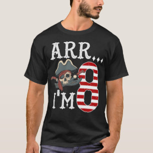Camiseta Navio pirata 8º aniversário Festa de Pirata de Men