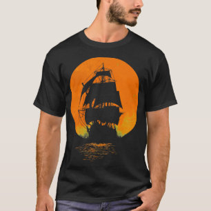 Camiseta Navio pirata Clássico TSirt