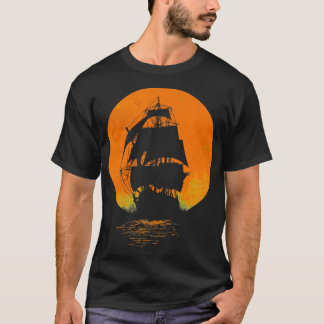 Camiseta Navio pirata Clássico TSirt