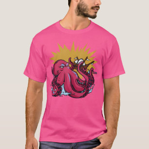 Camiseta Navio Pirata Clipper de polvo em tatuagem de garra