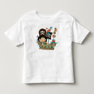 Camiseta Navio Pirata e Pirata