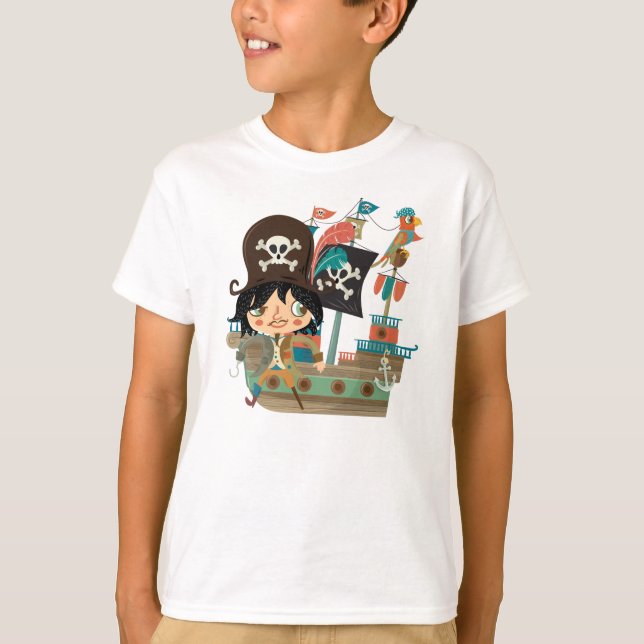 Camiseta Navio Pirata e Pirata (Frente)