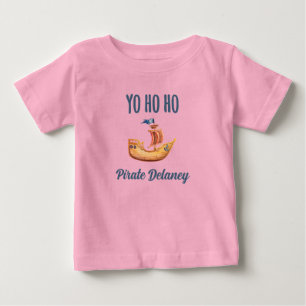 Camiseta Navio Pirata Personalizado Yo Ho Ho