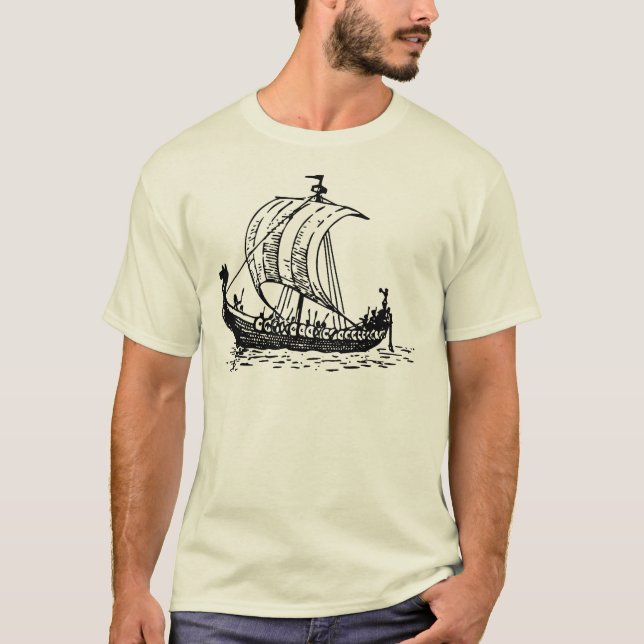 Camiseta Navio Viking (Frente)