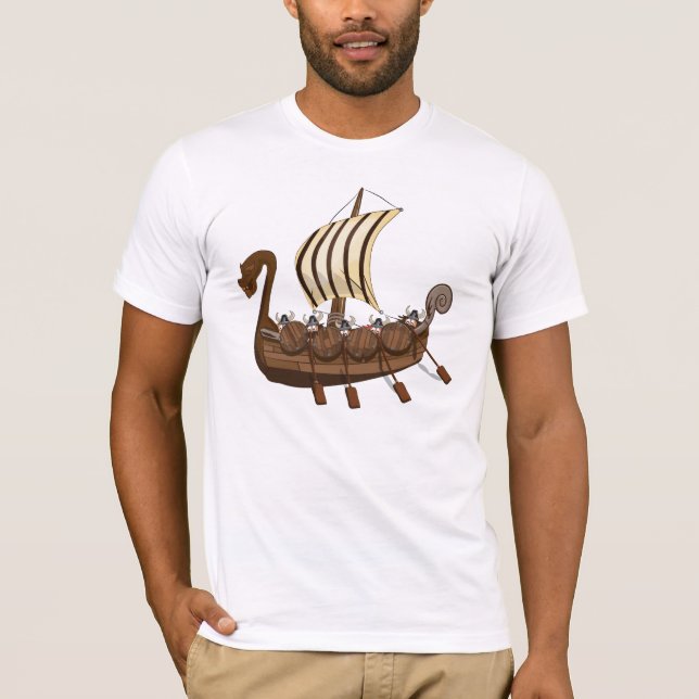 Camiseta Navio Viking (Frente)