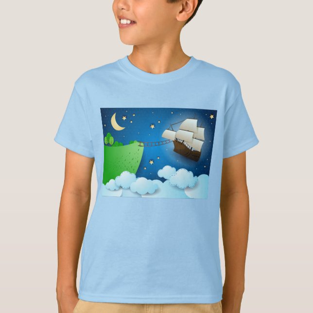 Camiseta Navio voador no desembarque (Frente)