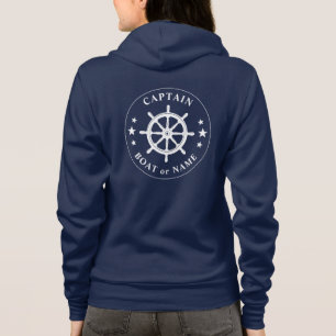 Camiseta Navios Helm Wheel Stars Capitão ou Marinho de Nom