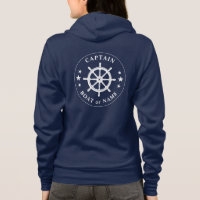 Navios Helm Wheel Stars Capitão ou Marinho de Nome