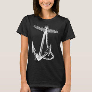 Camiseta Navios Náuticos Âncora Navegação Naval