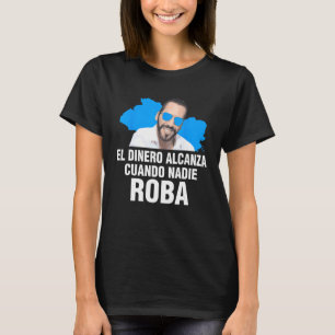 Camiseta Nayib Bukele Dinero Coote Criptomoeda
