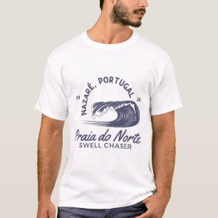 Camiseta Nazaré Portugal Grande Onda Surf Surf Caçador de O