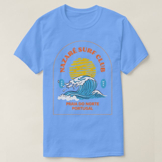 Camiseta Nazare Surf Club Praia Do Norte Portugal (Frente do Design)