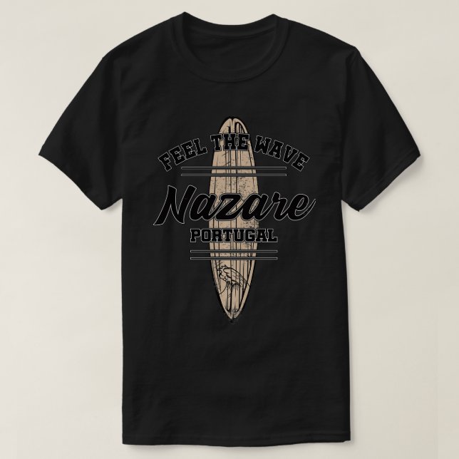 Camiseta Nazista Surfer I Portugal Retro I Surfing I Nazare (Frente do Design)