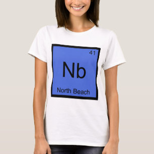 Camiseta Nb - Praia Norte Símbolo de Elemento de Química Di