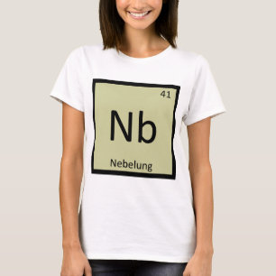 Camiseta Nb - Tabela Periódica de Química do Gato Nebelung