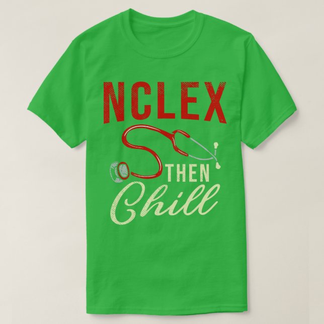 Camiseta NCLEX e depois arrefecer (Frente do Design)