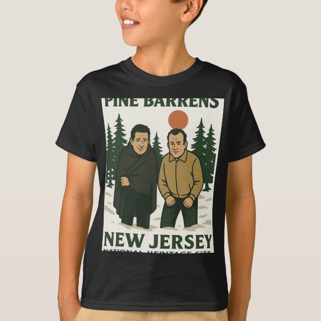 Camiseta Ne Barrens New Jersey Graphic Design  (Frente)