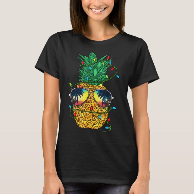 Camiseta Ne Christmas In July Trocal Christmas Hawaiian  (Frente)