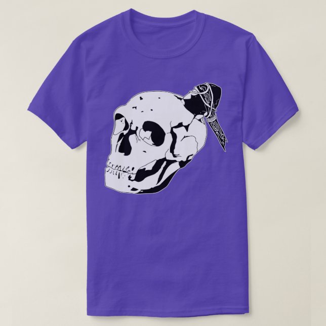 Camiseta Neandertal Skull Classic TSirt (Frente do Design)