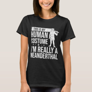 Camiseta Neanderthal Caveman Dna Woman Skull