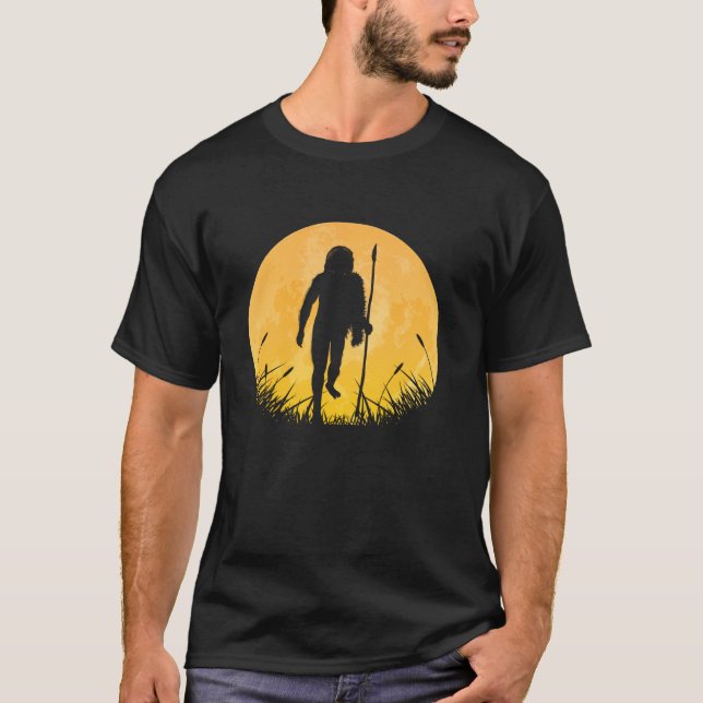 Camiseta Neanderthal Easy Halloween Primate Lua Cos (Frente)