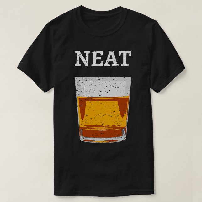 Camiseta Neat Old Fashiked Scotch e Bourbon IV (Frente do Design)