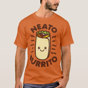 Camiseta Neato Burrito Lover Cute Kawaii Engraçado Dizendo