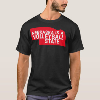 Camiseta Nebraska é um Estado de Voleibol