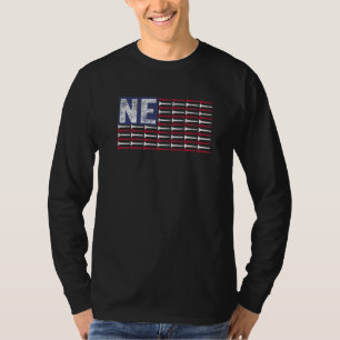 Camiseta Nebraska Estado Nativo NE Bandeira Americana Patri