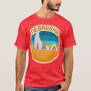 Camiseta Nebraska Forest Camping Hiking e Backpacking