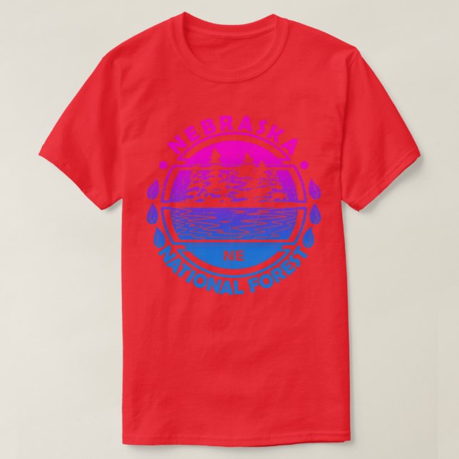 Camiseta Nebraska National Forest State Nature Lan (Frente do Design)