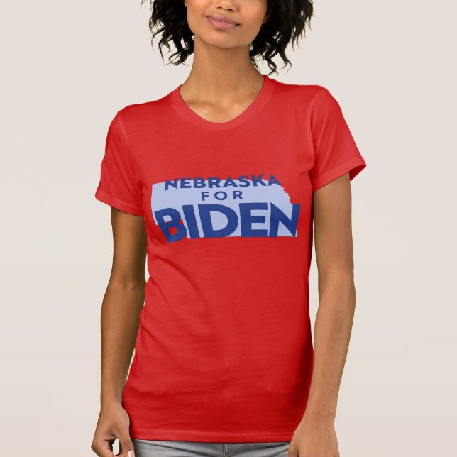 Camiseta Nebraska Para Biden (Frente)