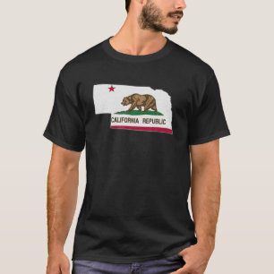 Camiseta NEBRASKA STATE MAP CALIFÓRNIA CA Flag Roots Men Wo