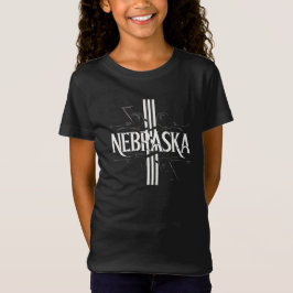 Camiseta Nebraska Stripe Girls' Fine Jersey Tee